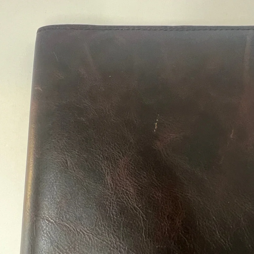 Franklin Covey Ellis Leather Open Cover‎ 82731 Marbled Brown 8.5 x 11